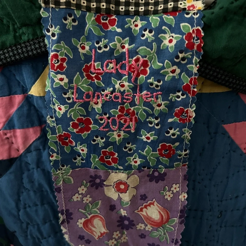 Colorful Quilted Women's Jacket - Picture 3 of 4